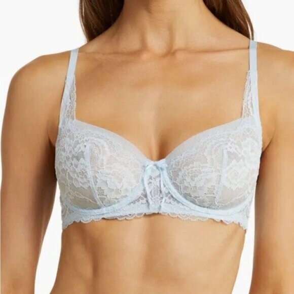 Skarlett Blue Minx Underwire Balconette Bra 34D - Picture 1 of 5